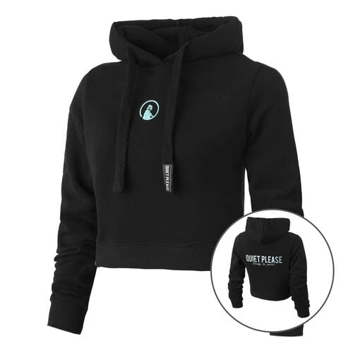 Ready To Serve Glitter Crop Hoody Women 1 Ready To Serve Glitter Crop Hoody Women