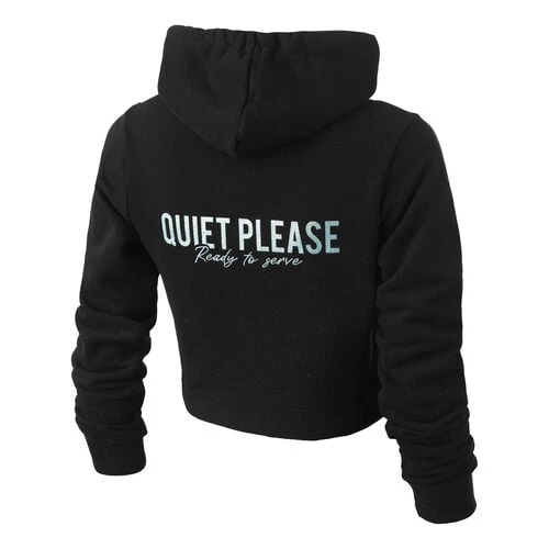 Ready To Serve Glitter Crop Hoody Women 3 Ready To Serve Glitter Crop Hoody Women - Image 3