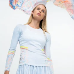 Chambray Blossom Long Sleeve Women -Wilson Sales Store 01353000 16