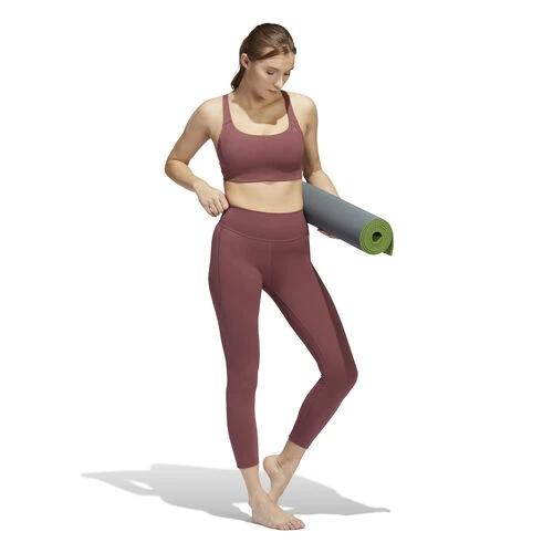 ADIDAS Velcro Studio Mid Stripes Sports Bras Women 5 ADIDAS Velcro Studio Mid Stripes Sports Bras Women - Image 5