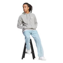 ADIDAS Essentials French Terry 3-Stripes Full-Zip Hoodie Men -Wilson Sales Store 17907000 15