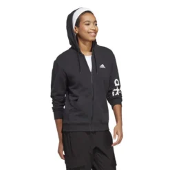 ADIDAS Linear French Terry Full Zip Hoodie Women -Wilson Sales Store 18376000 15