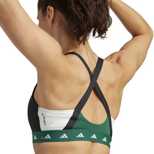 ADIDAS PWI Medium-Sport Tech-Fit Color Block Sports Bras Women 6 ADIDAS PWI Medium-Sport Tech-Fit Color Block Sports Bras Women - Image 6